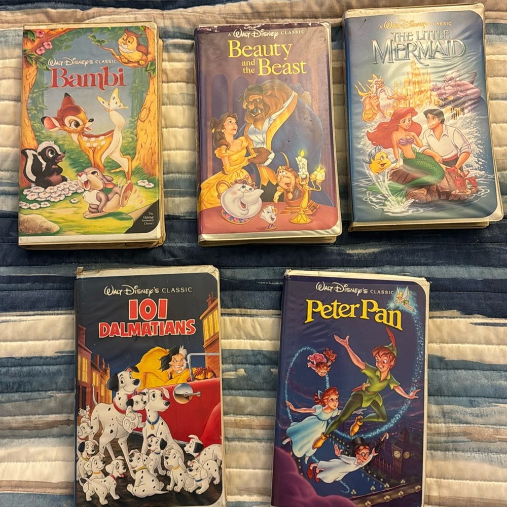 Rare Lot of Disney Black Diamond Classic VHS Tapes Movies